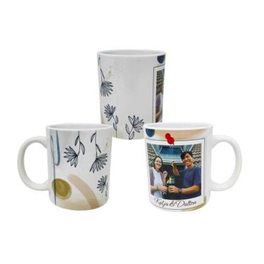 Imagem de Caneca Branca Personalizada Aquarela Flores Japonesas Fotos - GMH