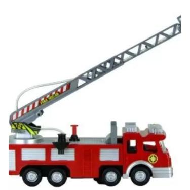 Imagem de Brinquedo Caminhão Bombeiro com Sirene e Luz que solta água . - toys k