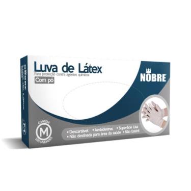 Imagem de Luva Látex M. Caixa com 100 unidades - Nobre