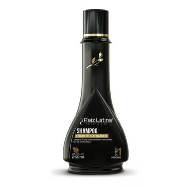 Imagem de Shampoo Extrato Da Folha De Mandioca Raiz Latina 250 Ml cabelos afros 