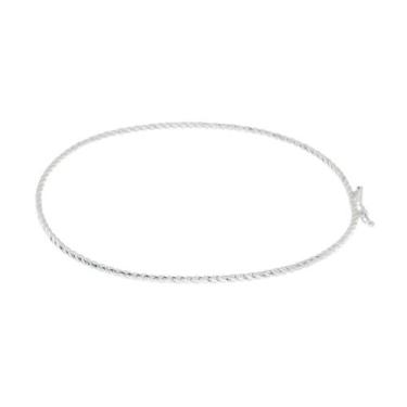 Imagem de Bracelete De Prata 925 Unissex Minimalista Maciço Joia pura - Encantad