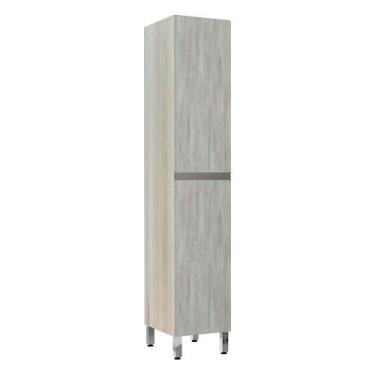 Imagem de Paneleiro 40Cm 2 Portas Luci Legno Crema Com Concreto - LUCIANE