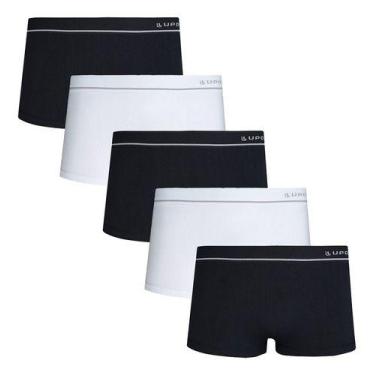 Imagem de Kit 5 Cueca Sunga Microfibra Lupo Sem Costura Original Nf, Preto e bra