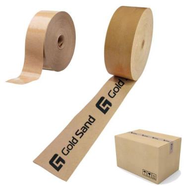 Imagem de Fita Gomada S/ Reforço Embalagem Impressa Inviolável 1,3Kg - Gold Sand
