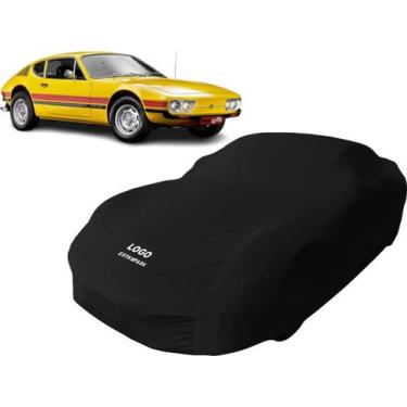 Imagem de Capa Para Cobrir Carro Volkswagen Sp2 Tecido Helanca - Mz, Preta