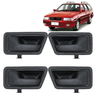 Imagem de Kit 4 Maçanetas Internas Quantum Moderno 1997-2001 Preta - Felux