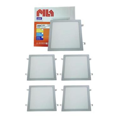 Imagem de 5 Luminárias Painel Led Embutir Philips Pila 24w 6500k