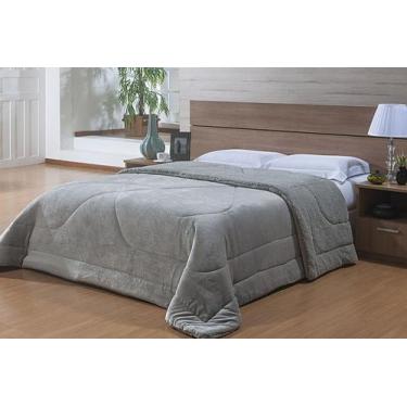 Imagem de Edredom - Queen Size - Dupla Face - Capetown - Sherpa - Cinza - Niazit