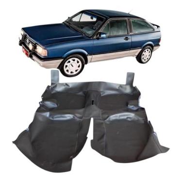 Imagem de Tapete assoalho do gol voyage parati quadrado preto fosco - MANOS TAPE