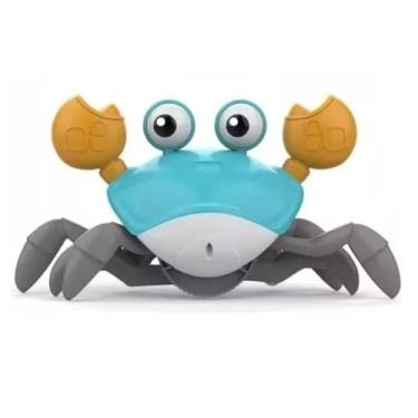 Imagem de Brinquedo Caranguejo Fujão Interativo Com Música Luz E Movimento Desenvolvimento Infantil Coordenação Motora Sensor Escapa Automaticamente Ideal Para Presentes Crianças, Utibom®