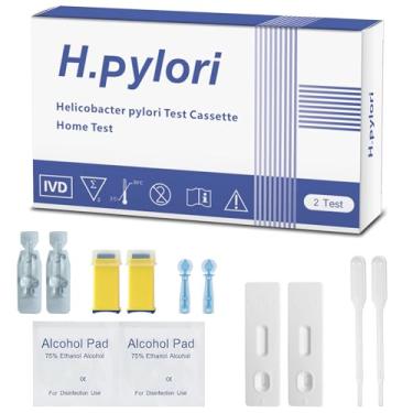 Imagem de OUROZO Kit De Teste H Pylori Em Casa - Helicobacter Pylori (Autoteste) Kit De Teste Doméstico - Rápido E Preciso, Resultados Em 10-15 Minutos, Sem Necessidade De Visita Ao Laboratório, 2 Testes