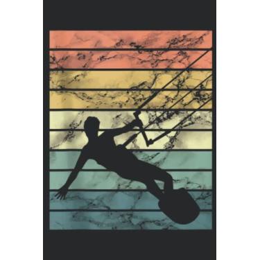Imagem de Retro Kitesurfer Funny I´d Rather Be Kitesurfing Surfing Fan Graphic: Lined Journal Notebook To Do Schedule, Medium 6x9 Inches, 100 Pages, Printed Cover
