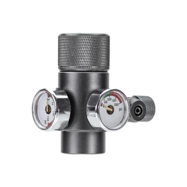 Imagem de DONGKER Regulador de CO2 de aquário, medidor de pressão de CO2 de aquário único/duplo, válvula de pressão constante integrada para sistema de CO2 de plantas de aquário