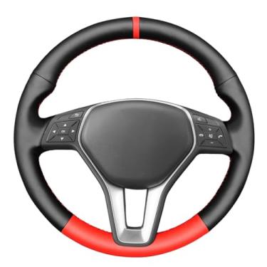 Imagem de MEWANT Capa de volante para Mercedes Benz A-Class A 200 220 260/ B-Class/CLA-Class/C-Class/E-Class/CLS-Class 2012-2014 / GLK-Class 2013-2015 / GLA-Class GLA180 200 220 260 2013-2016.