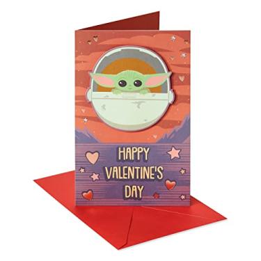 Imagem de American Greetings Cartão de Dia dos Namorados Star Wars (Baby Yoda, The Child)