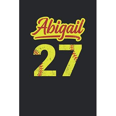 Imagem de Abigail 27: Softball Dotgrid Notebook for Catcher/Pitcher Girls Training Journal at Sports, High School, College, University