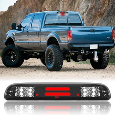 Imagem de Luz de freio de terceira parada de alta montagem, compatível com Ford Super Duty/Ranger/Mazda B-Series terceiro centro cargo traseira LED 3ª luz traseira de freio (fumaça)