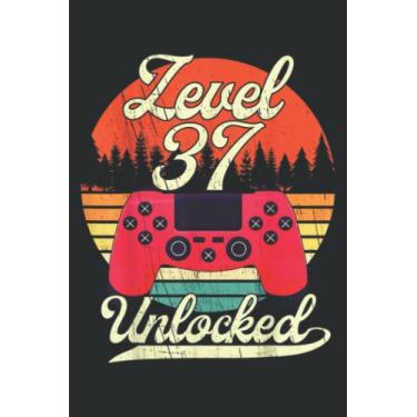 Imagem de Level 37 Unlocked Men Him Bday Video Gamer 37Th Birthday Nice: DOG JOURNAL - 6" x 9", 100 Pages: Wide Ruled Paper Notebook Journal | Pretty Wide Blank ... for Home School College for Writing Notes.