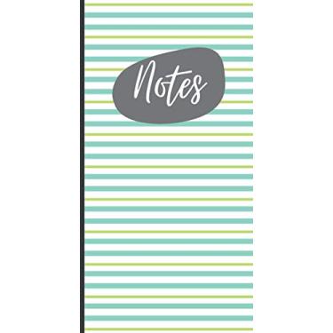 Imagem de Notes: Dot Grid Paper | Standard Traveler's Notebook | Blue and Green Stripes Cover | 60 pages | Cream Paper: For daily journals, to do list, doodle, gratitude or bullet journals