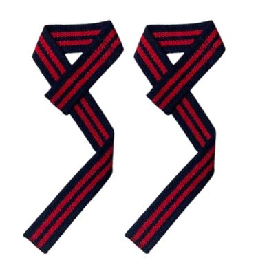 Imagem de Tala Straps 100% Algodão. P/musculação 1 Par Vermelho