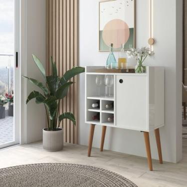 Imagem de Aparador Buffet Balcão Multiuso Para Sala Escritório Cantinho do Café 