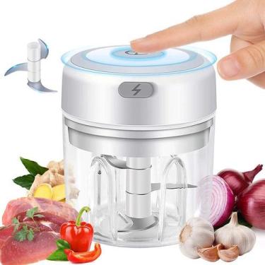 Imagem de Mini Moedor Elétrico Alho Cebola S Fio Processador Alimentos - Easy Ca
