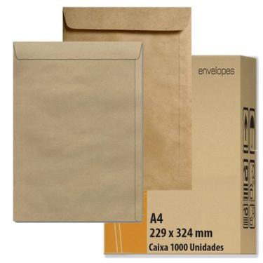 Imagem de Envelope A4 Pardo Curriculum Saco 229 x 324 mm 1000 Unidades - Reipel