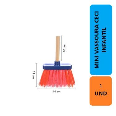 Imagem de Mini Vassourinha Vassoura Limpeza Infantil Brinquedo Educativo Registr