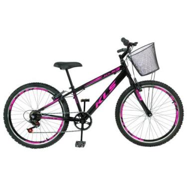 Imagem de Bicicleta Aro 24 Alumínio Kls Sport Gold V-Brake Mono 7V Feminina, Pre
