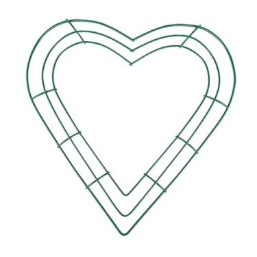 Imagem de Nishiyuenyi Graca de grinaldas em forma de coração Freet Wreat Wall Creative suspenso grinaldas de grinaldas Fazendo anéis para o jardim de namorados em casa