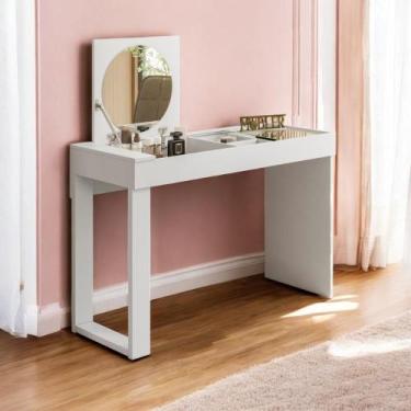Imagem de Toucador Com Espelho Giacomo Branco Fosco - Mais de Casa
