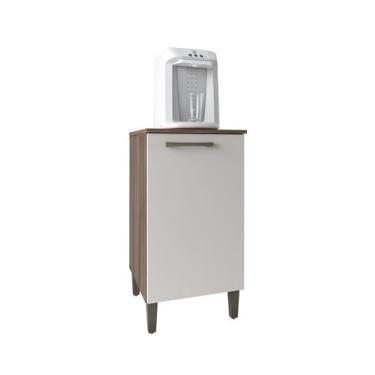 Imagem de Balcão Multiuso Pequeno 1porta40cm Móveis Paraná, Naturale / Off White