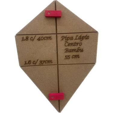 Imagem de Gabarito Para Pipa Lápis 55 Cm - Fábricação própria