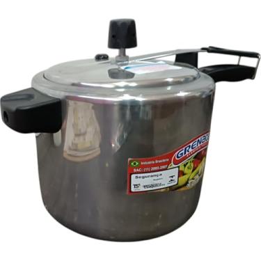 Imagem de Panela de pressão de 4,5 Litros. Polida. Alumínio forte