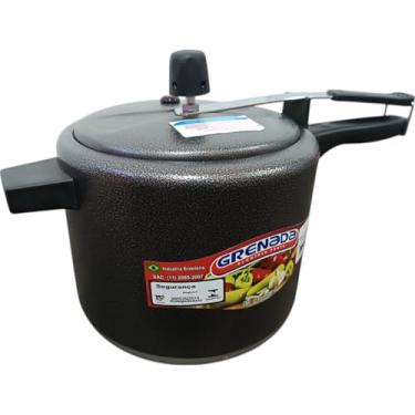 Imagem de Panela de pressão de 4,5 Litros Preta craqueada. Alumínio forte