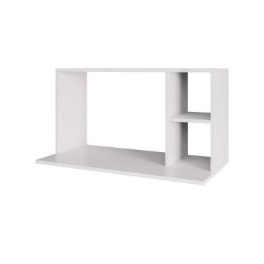 Imagem de Suporte Microondas Com 2 Nichos Em Mdp Suspenso Zain 80cm M12 - D'ross