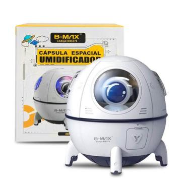 Imagem de Umidificador Astronauta Com Led 7 Cores Bivolt 220ml Branco - B-MAX