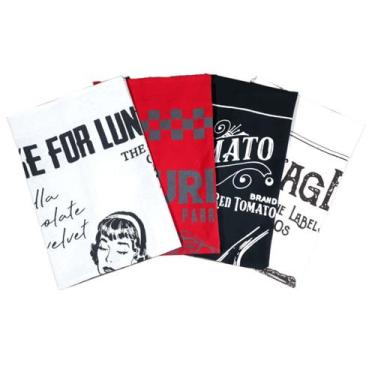 Imagem de Pano De Prato Lomaer Sacaria 50 x 70cm Gourmet 06 Unidades