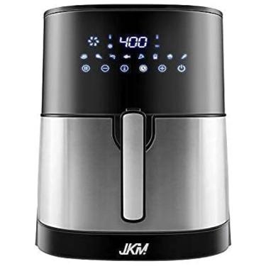 Imagem de Fritadeira Elétrica AirFryer 5L de Capacidade com Painel de Controle Digital e 8 Predefinições, 1700W, 110v, JKM, Preto