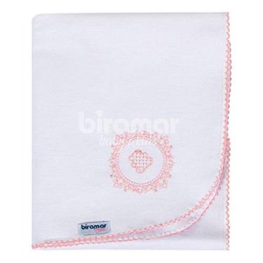Imagem de Cueiro Aflanelado Bordado Vineyard Rosa, Biramar Baby, Rosa