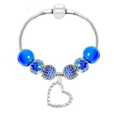 Imagem de Pulseira com pingente Pandora para o mês todo, presente de aniversário para mulheres e meninas, joias DIY, 7 inch, Vidro, Zircônia cúbica