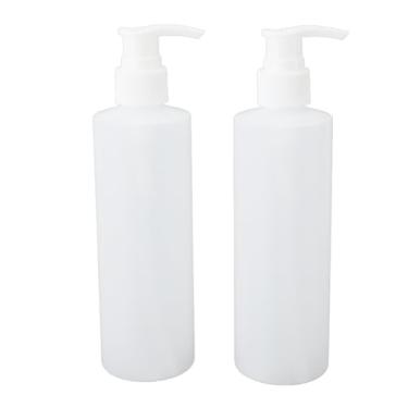 Imagem de 2 frascos de reposição para aquecedor de óleo de massagem, 250 ml, frascos de xampu profissional recarregáveis, para aquecedor, creme facial, loção de massagem para lavagem à mão, loção bronzeadora