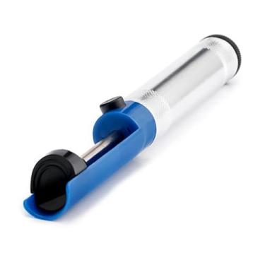 Imagem de Sugador de Solda Profissional, 19cm, Estrutura Metálica, Bocal Resistente a Altas Temperaturas, Azul