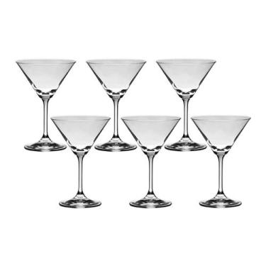 Imagem de Taça De Cristal Bohemia Para Martini 210 ml Roberta 6 Peças - Bohemia 