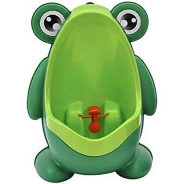 Imagem de Mictório Infantil Sapinho Verde Menino – Treinamento de Banheiro, Função Divertida, Fixo na Parede, Produto para Crianças Pequenas