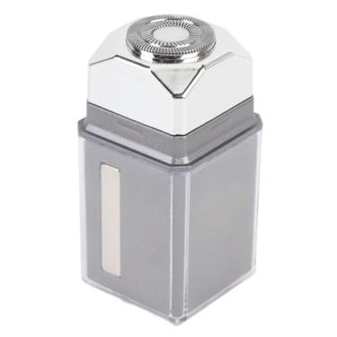 Imagem de TRIMER DE BIZADE DE VIAGENS, 2 Marcha Portátil Barba Clipper para Homens, Barbeador Leve Sem Fio Com IPX7 à Prova D'água e Apartamento Recarregável e Recarregável (Prata)