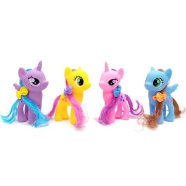 Imagem de Brinquedo Unicórnio e Pony Fashion Coleção com 4 Modelos Brinquedo par