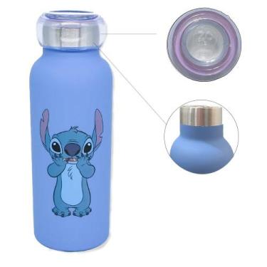 Imagem de Garrafa De Aço Inox Térmica Stitch 500ml Disney Oficial - ZonaCriativa