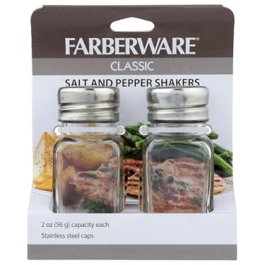 Imagem de Farberware 5216093 Saleiro e pimenteiro, vidro/aço inoxidável