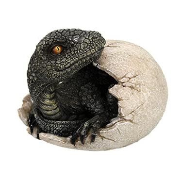 Imagem de Jurassic Era Predator Velociraptor Saindo do Ovo Estatueta de Dinossauro Estátua Colecionável Hatchling